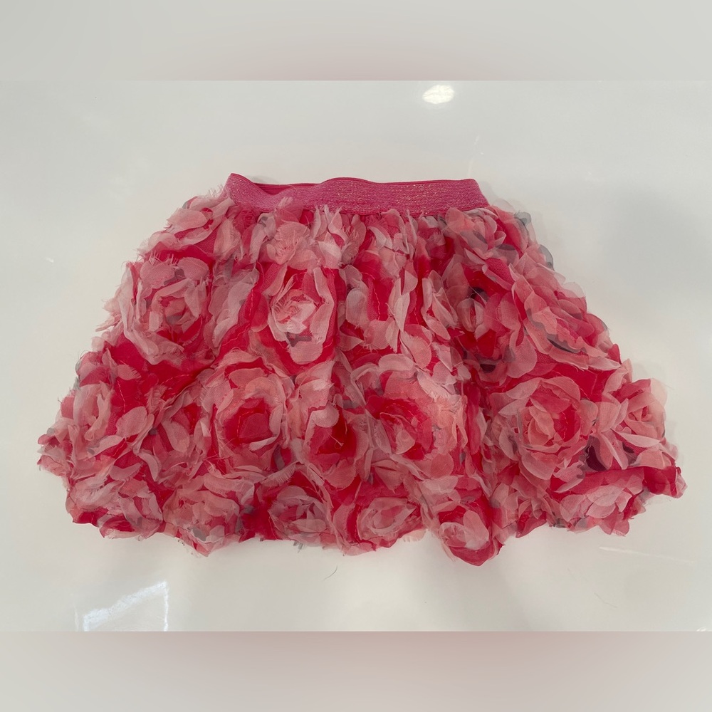 The Children's Place Girl’s Pink Rosette Tulle Skirt XSmall Size 4